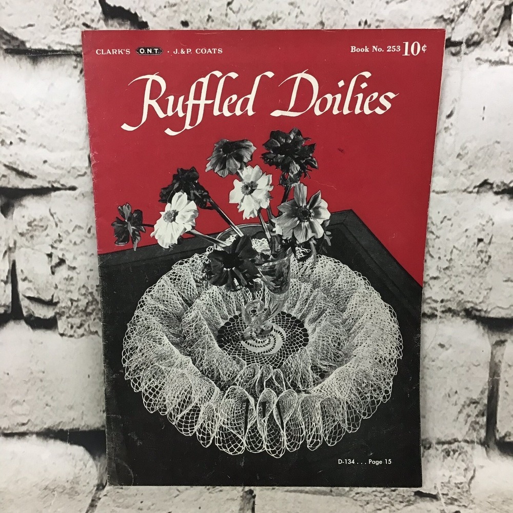 Ruffled Doilies Carks Pattern Book No. 253 Spool Cotton Co Vintage 1949
